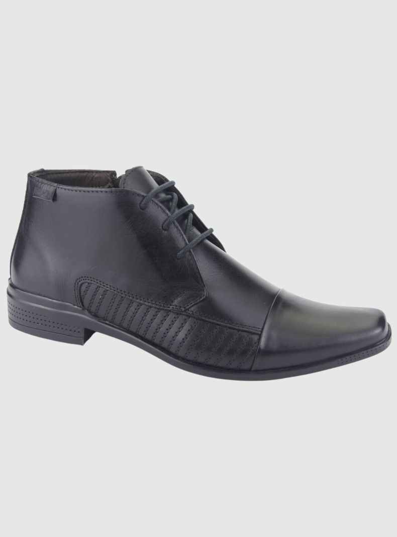 Botin Ferracini Hombre 4363 Negro Casual-0