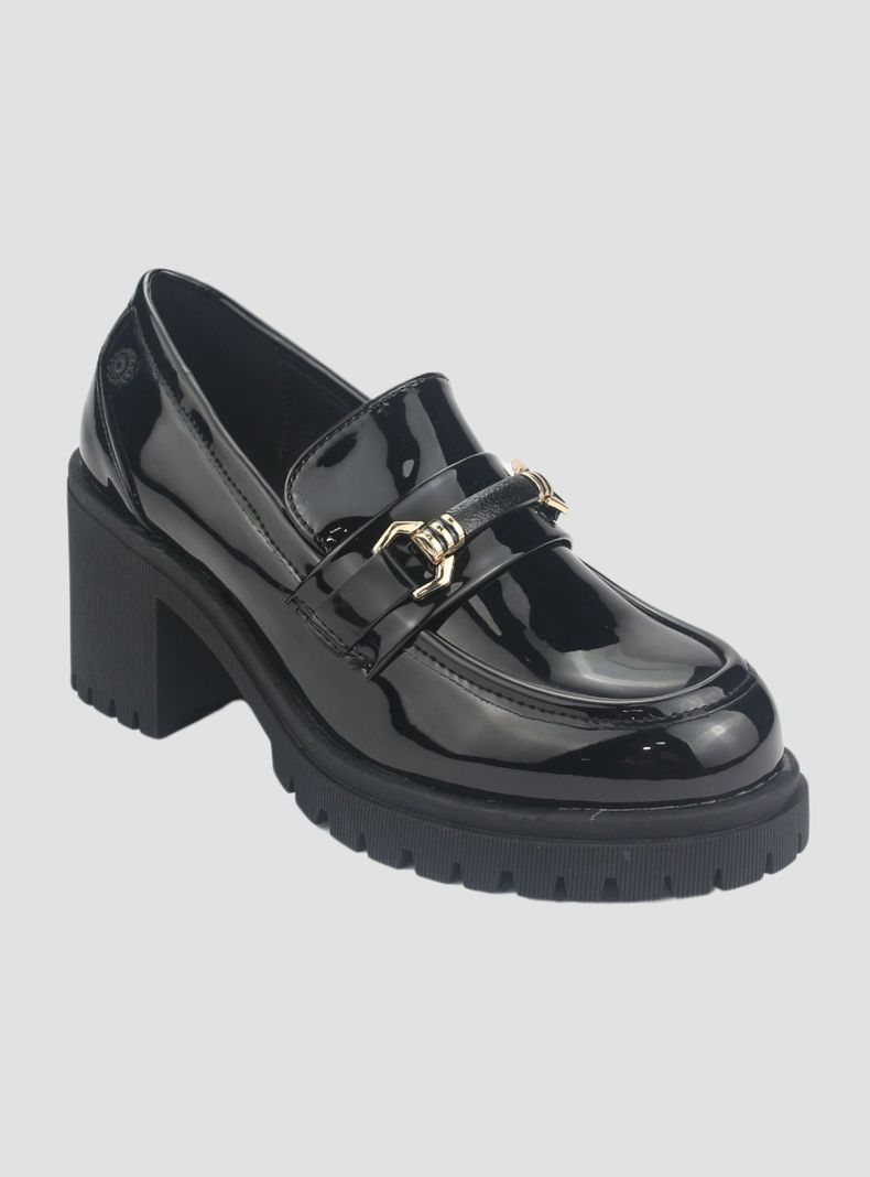 Mocasin Chalada Mujer Juppi-1 Negro Plataforma-2