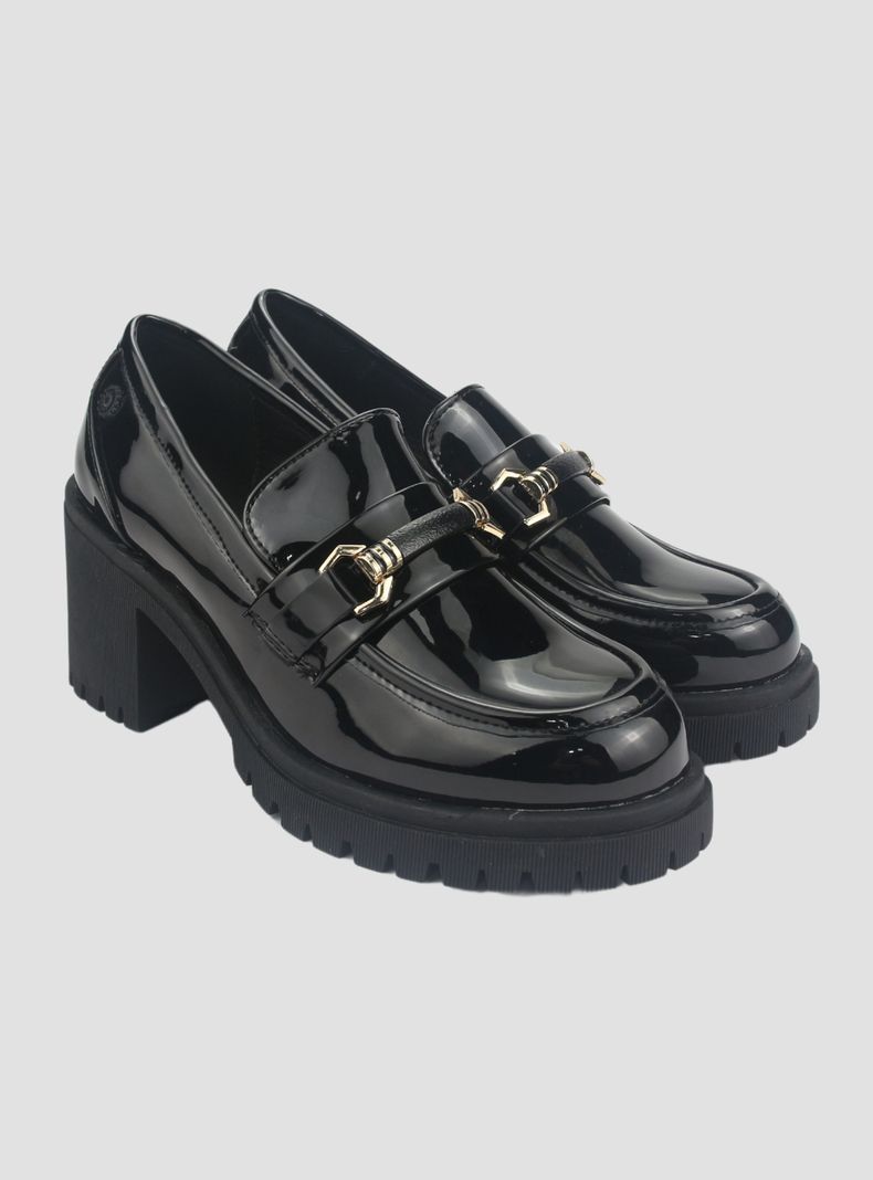 Mocasin Chalada Mujer Juppi-1 Negro Plataforma-4
