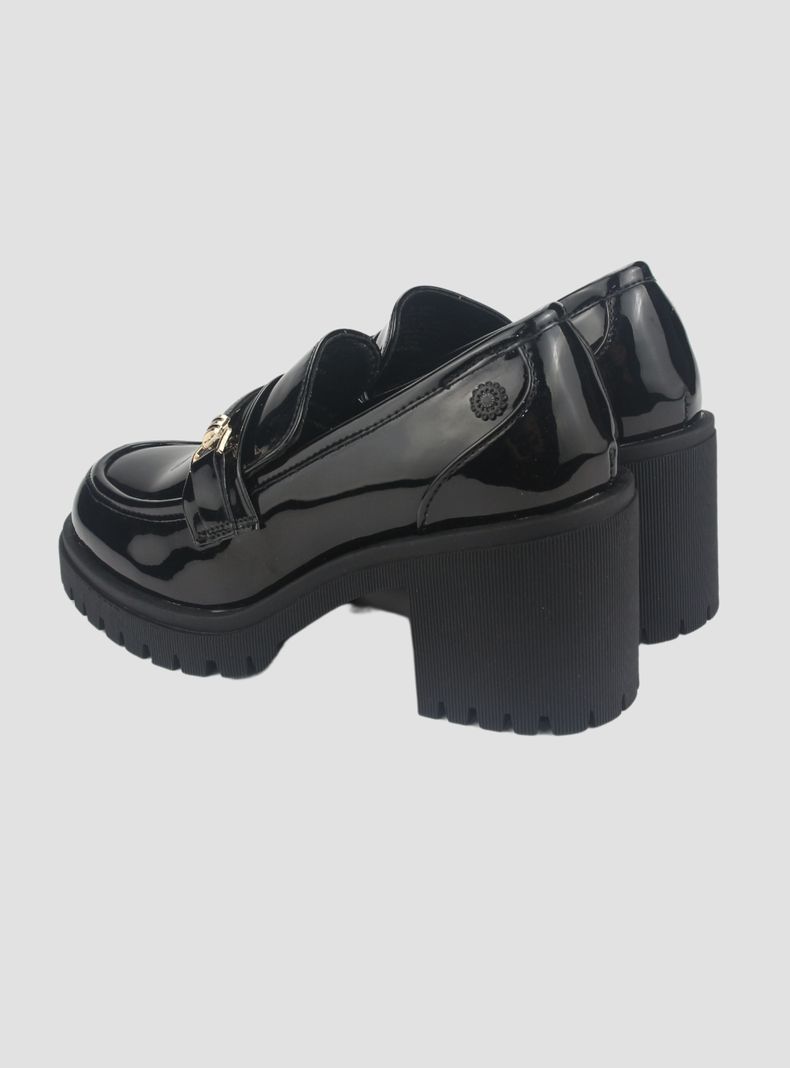 Mocasin Chalada Mujer Juppi-1 Negro Plataforma-5