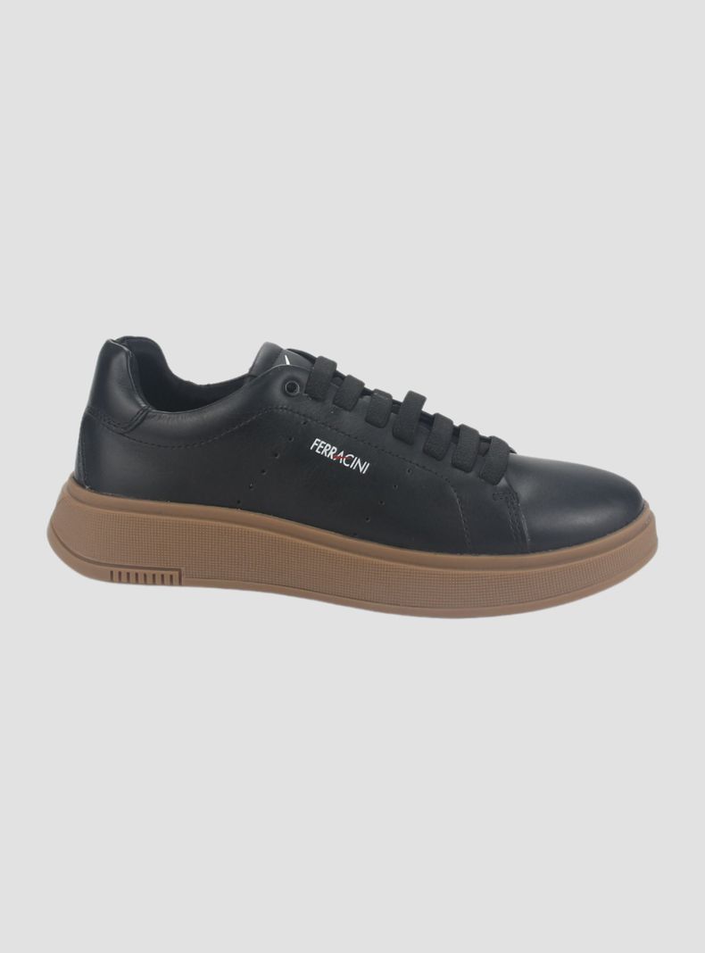 Zapatilla Ferracini Hombre 9315 Negro Casual-0