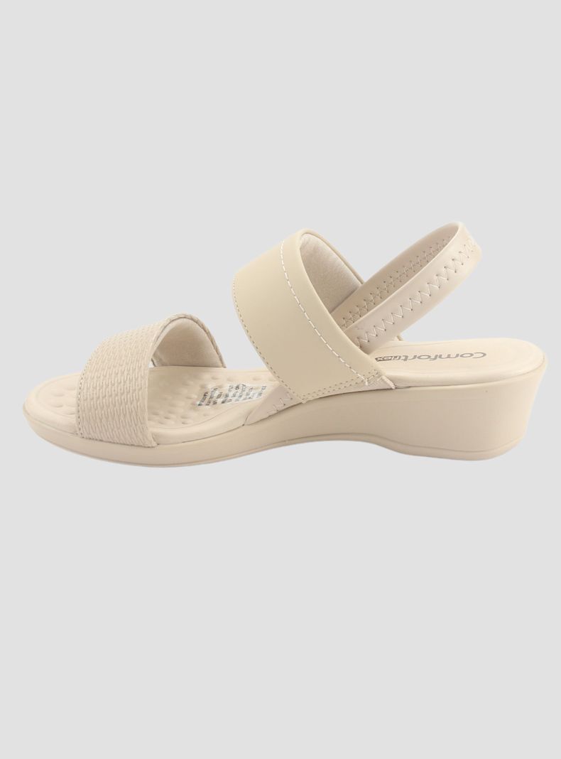 Sandalia Comfortflex Mujer 2472403 Beige Casual-1