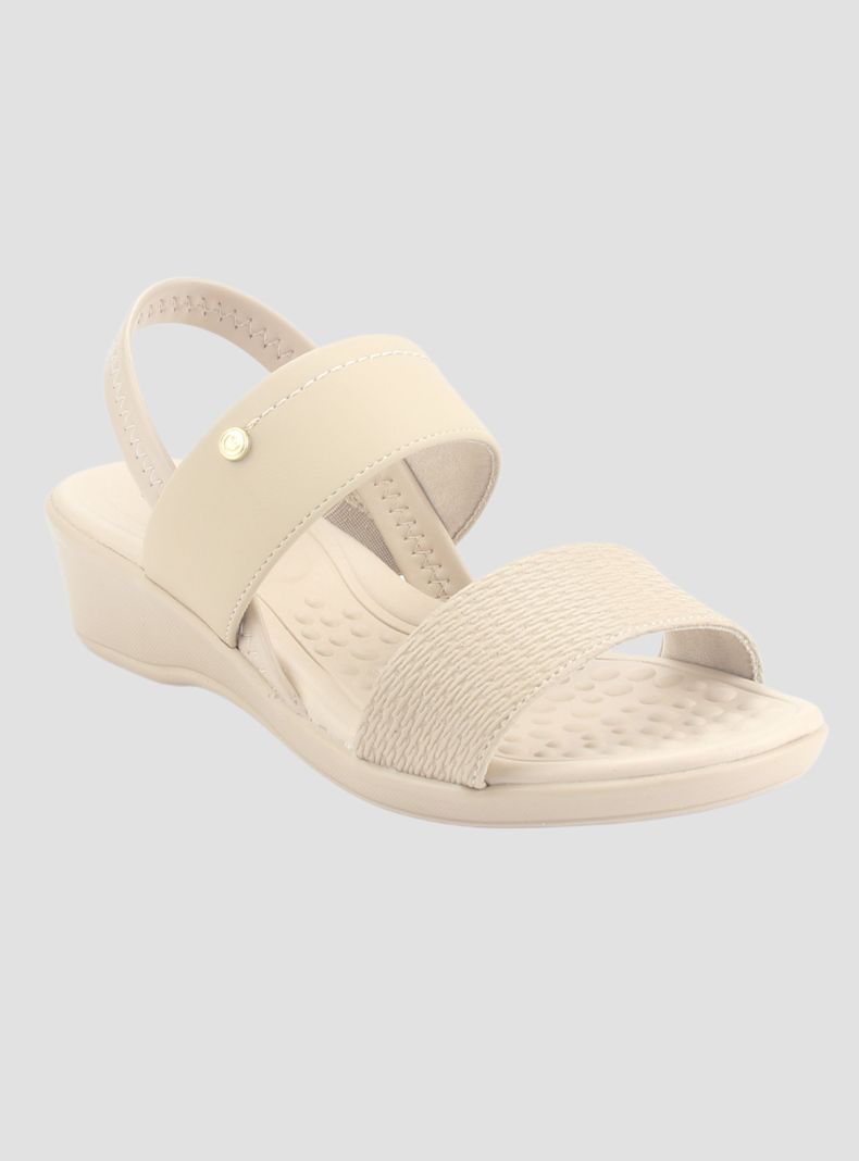 Sandalia Comfortflex Mujer 2472403 Beige Casual-2
