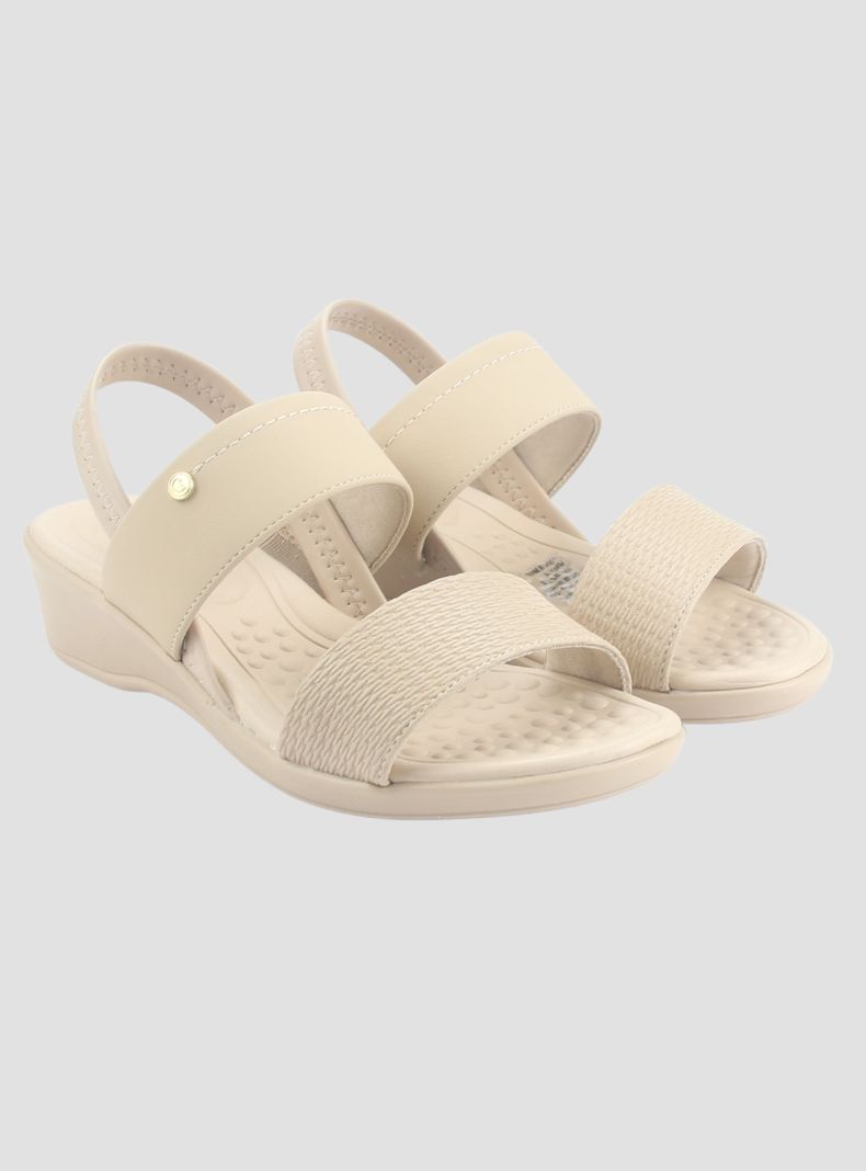Sandalia Comfortflex Mujer 2472403 Beige Casual-4