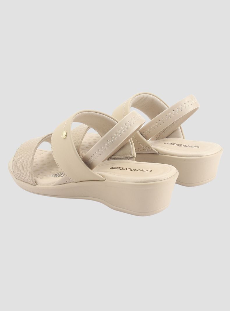 Sandalia Comfortflex Mujer 2472403 Beige Casual-5