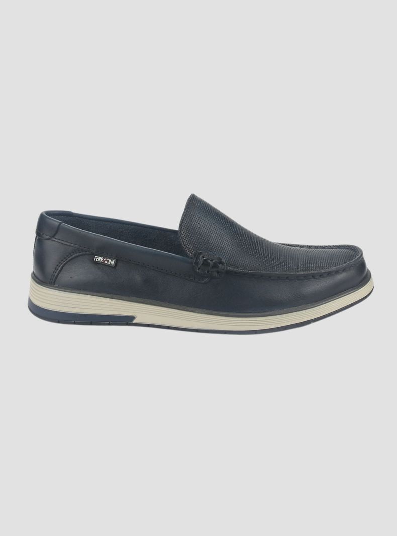 Zapato Ferracini Hombre 6989 Azul Marino Casual-0