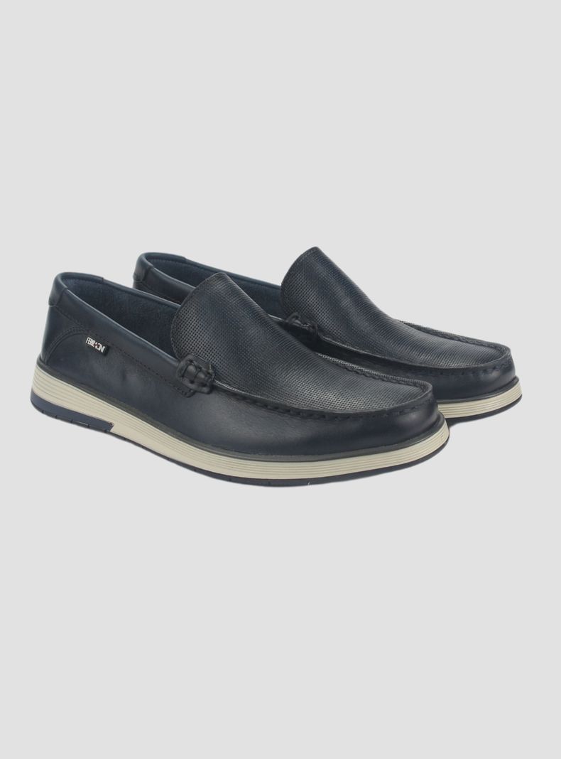 Zapato Ferracini Hombre 6989 Azul Marino Casual-4