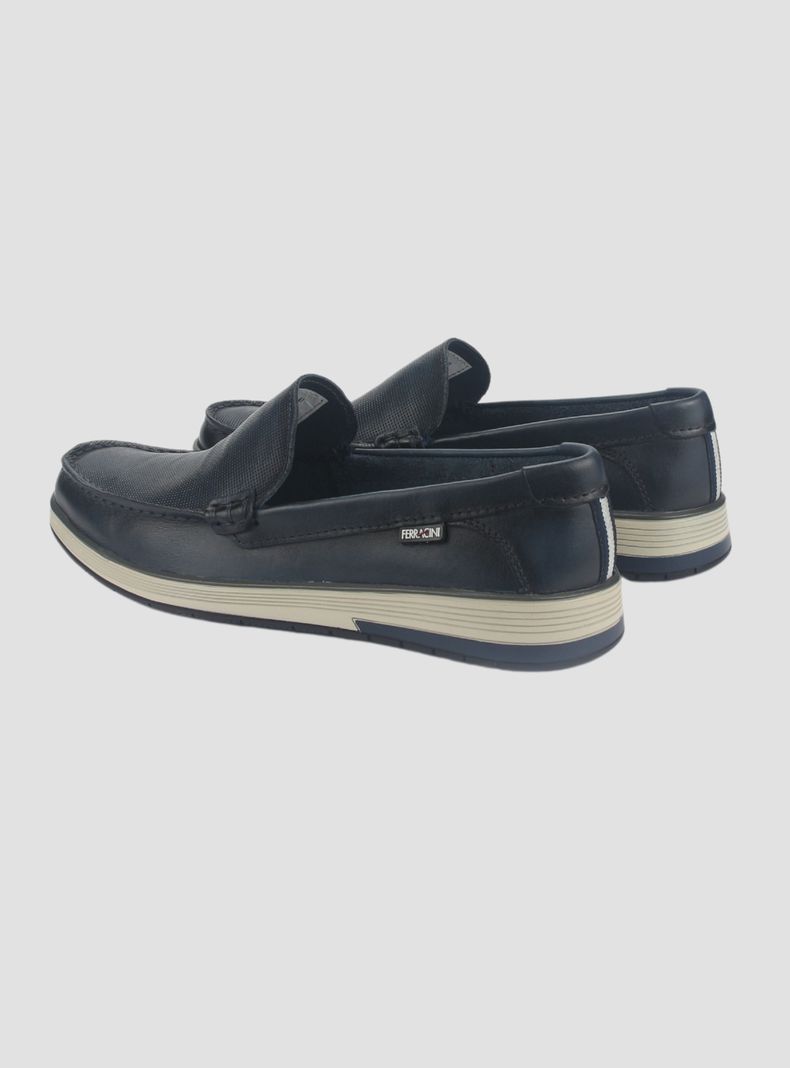Zapato Ferracini Hombre 6989 Azul Marino Casual-5
