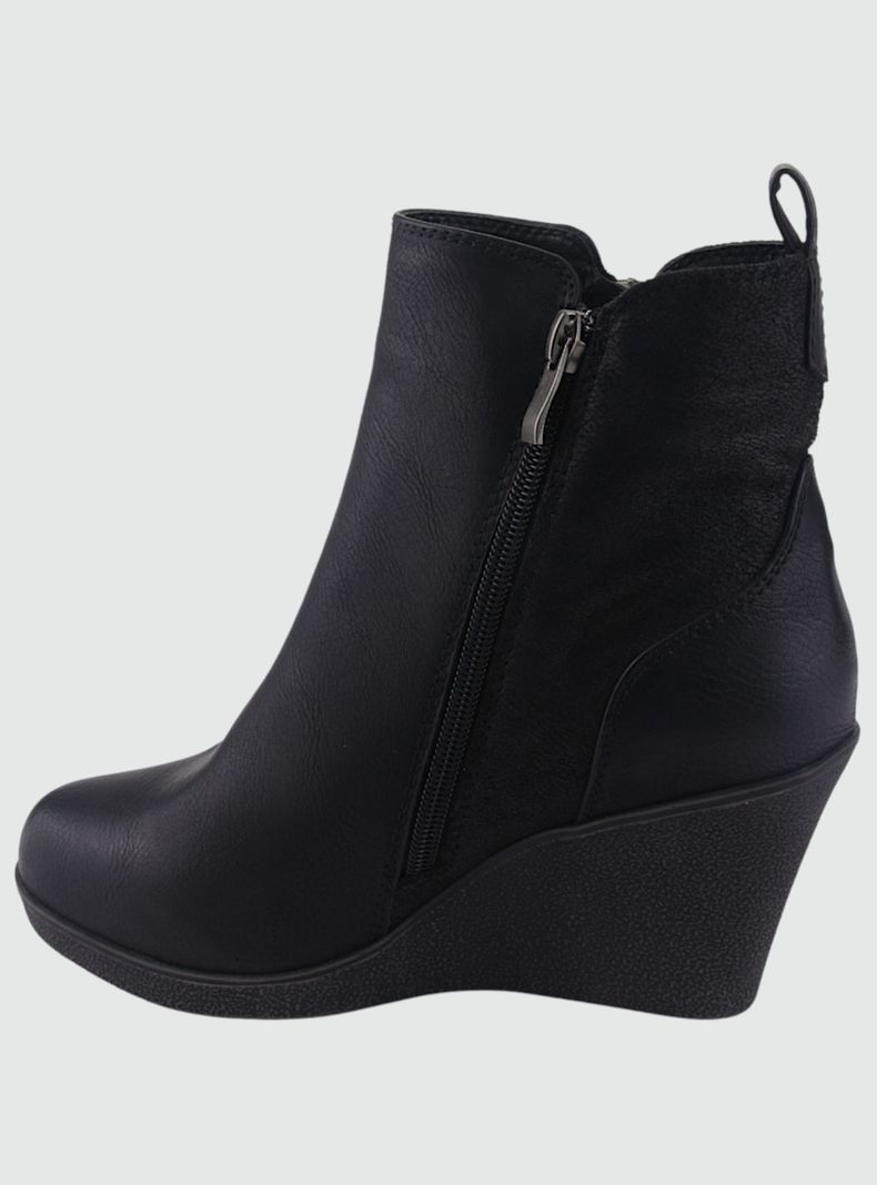 Botin Chalada Mujer Wedge-41 Negro Casual-1