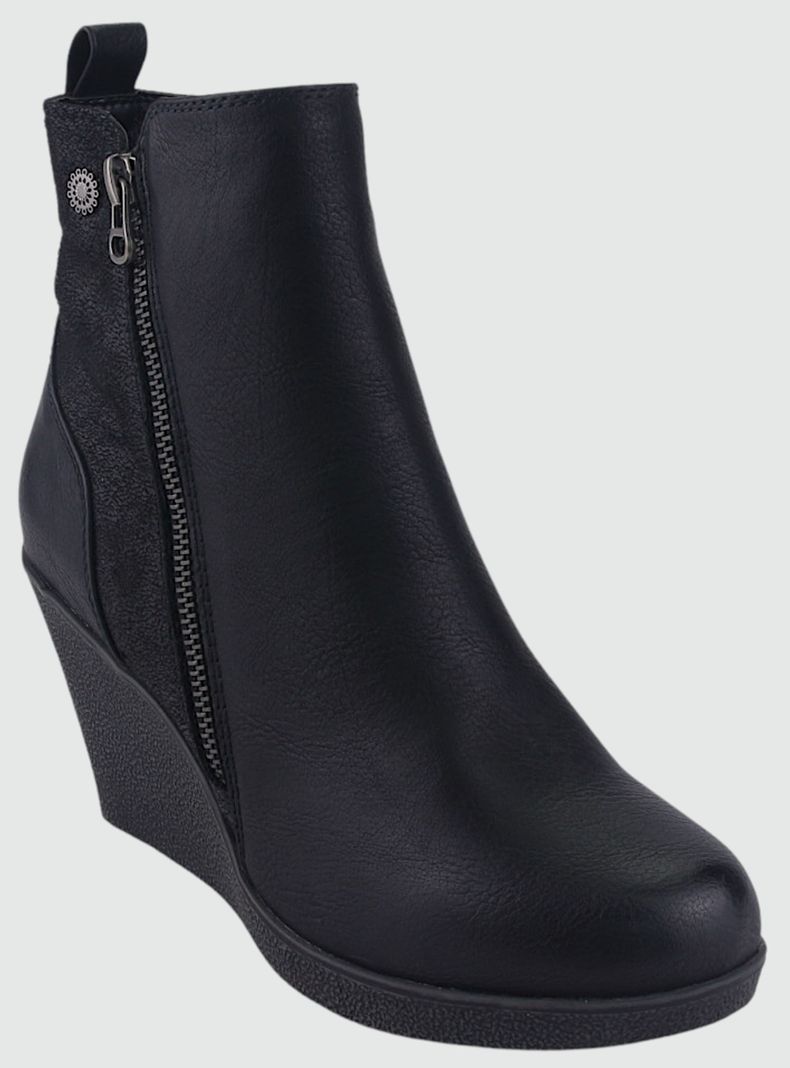Botin Chalada Mujer Wedge-41 Negro Casual-2