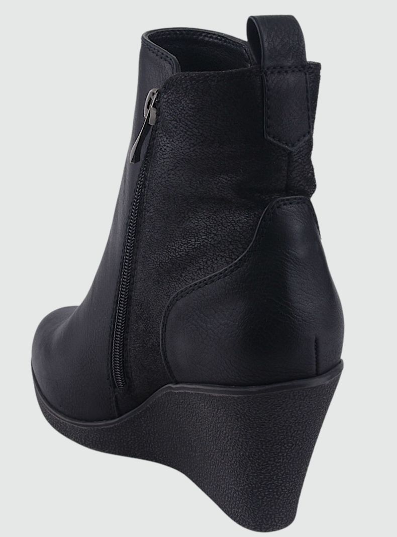 Botin Chalada Mujer Wedge-41 Negro Casual-3