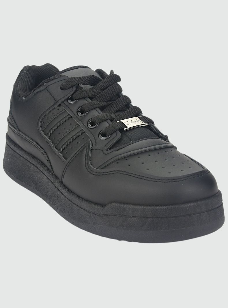 Zapatilla Chalada Mujer Juve-1 Negro Negro Urbano-2