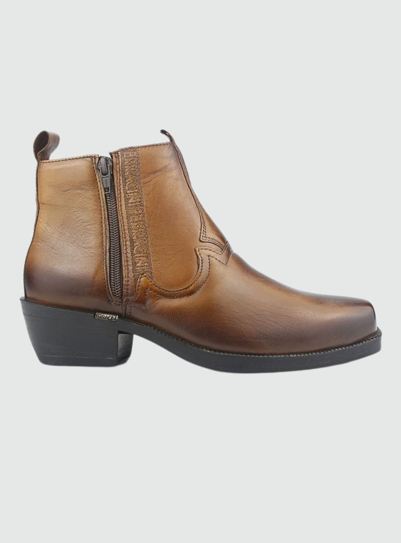 Botin Ferracini Hombre 8907 Café Casual-0