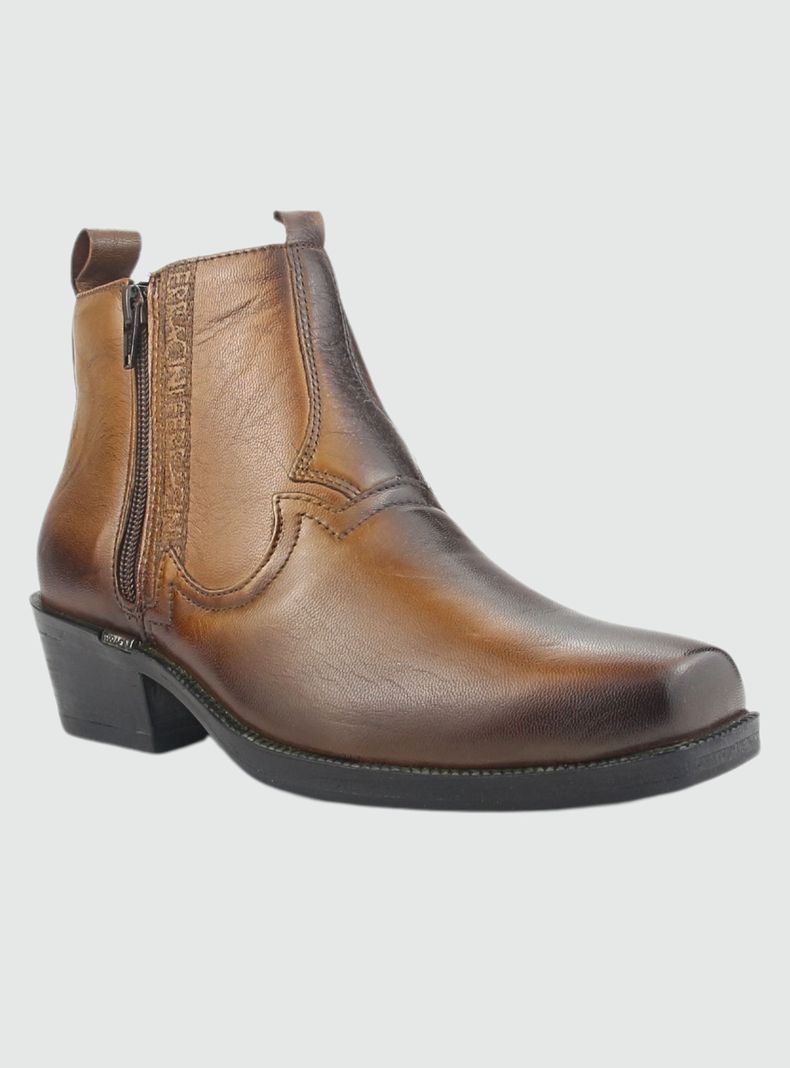 Botin Ferracini Hombre 8907 Café Casual-2