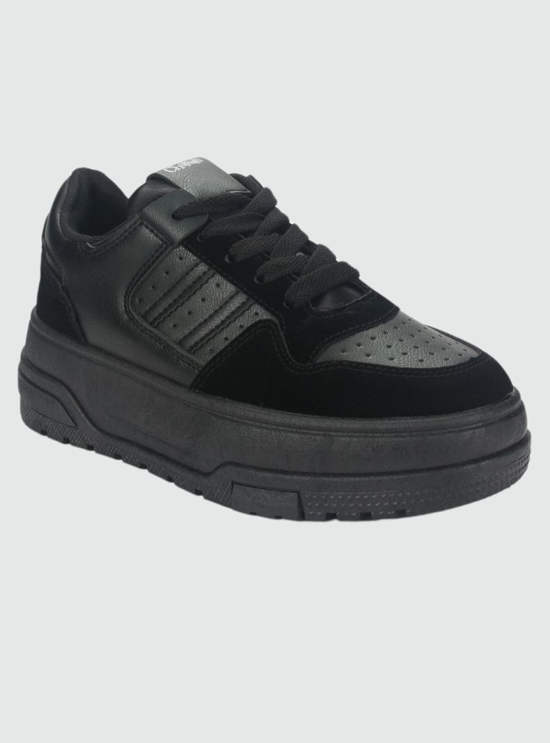 Zapatilla Chalada Mujer Trume-1 Negro Casual-2