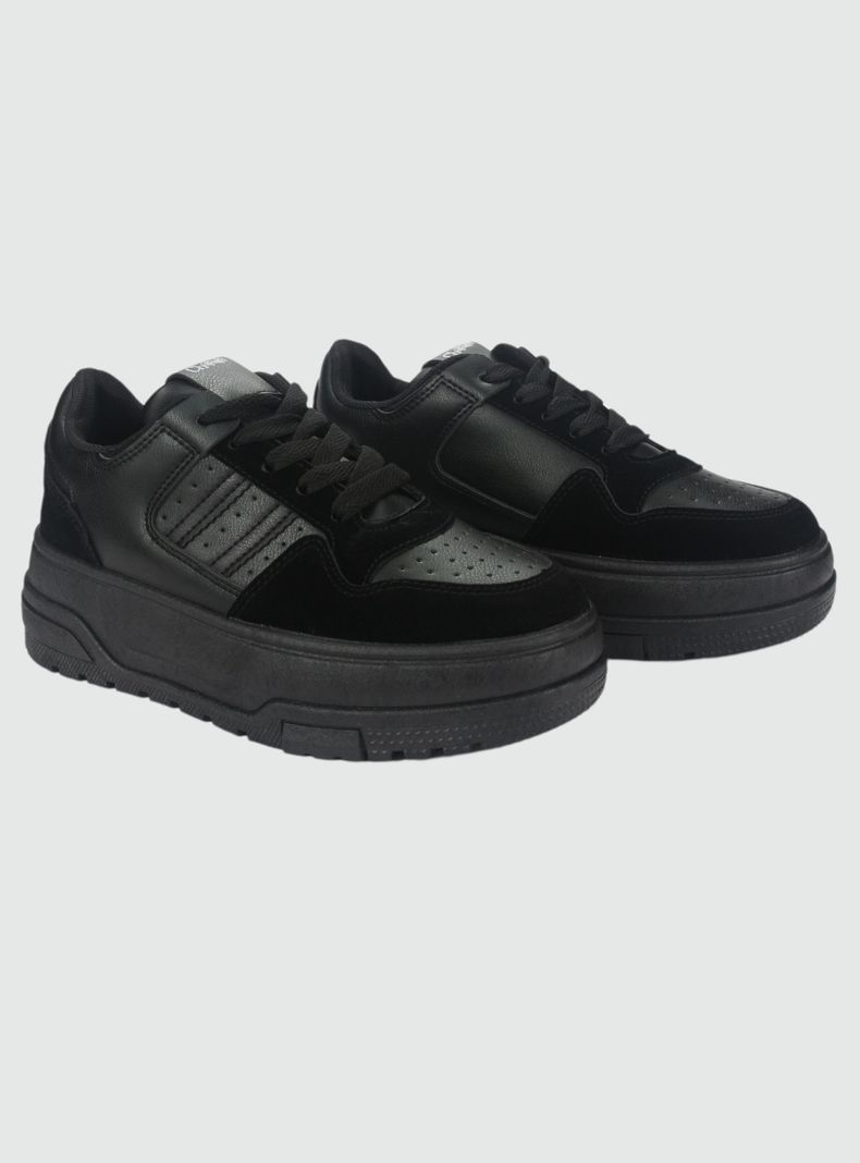 Zapatilla Chalada Mujer Trume-1 Negro Casual-4