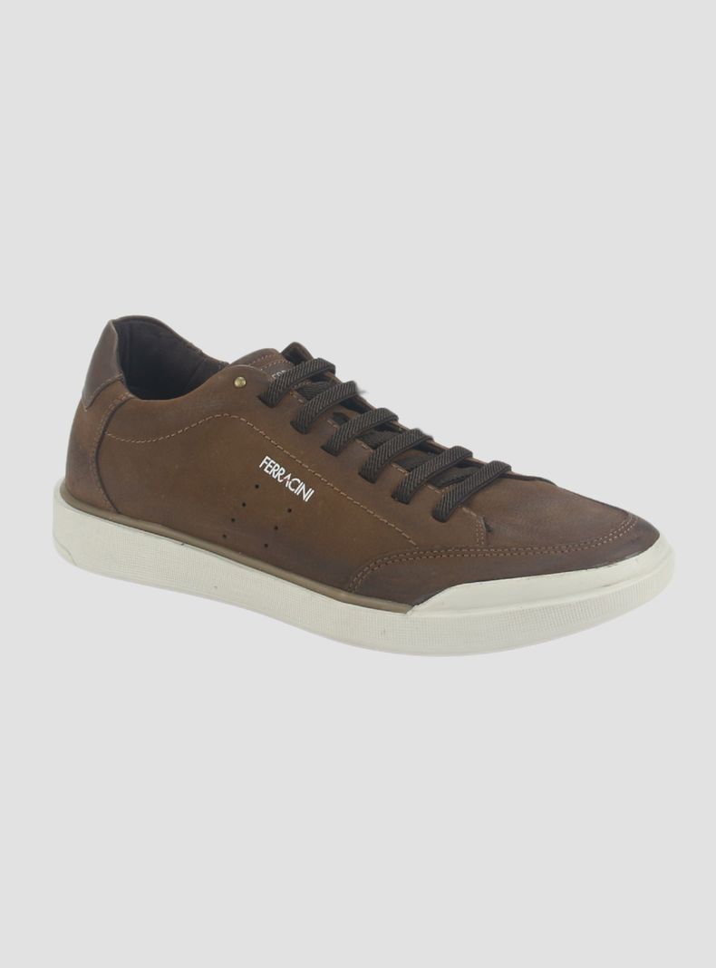 Zapatilla Ferracini Hombre 1059 Café Casual-2