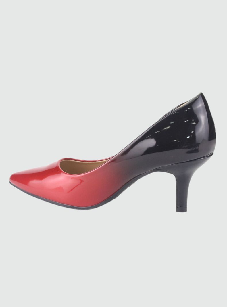 Zapato Chalada Mujer Regent-2 Negro Burgandy Fiesta-1