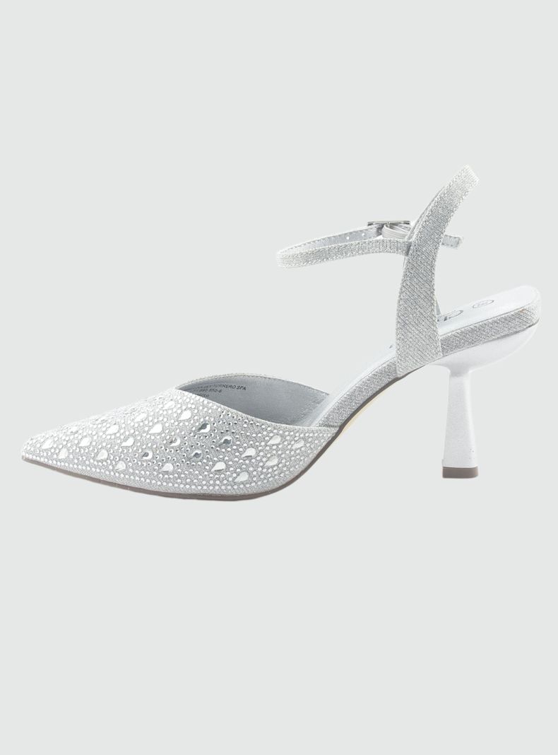Zapato Plateado de Mujer con Taco Rebi-1-1