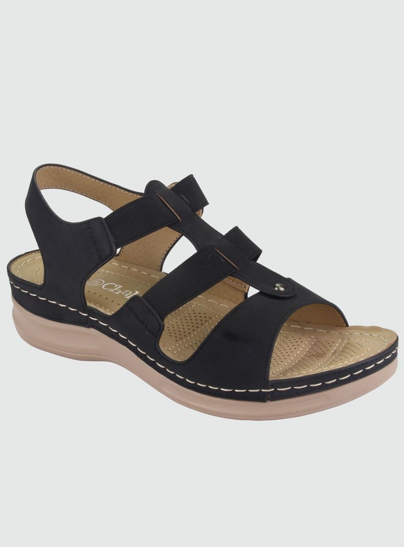 Sandalia Chalada Mujer Kon-14 Negro Casual-0