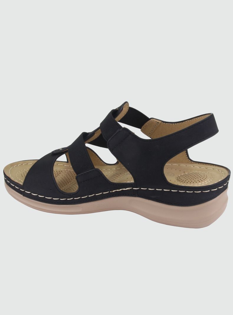 Sandalia Chalada Mujer Kon-14 Negro Casual-1