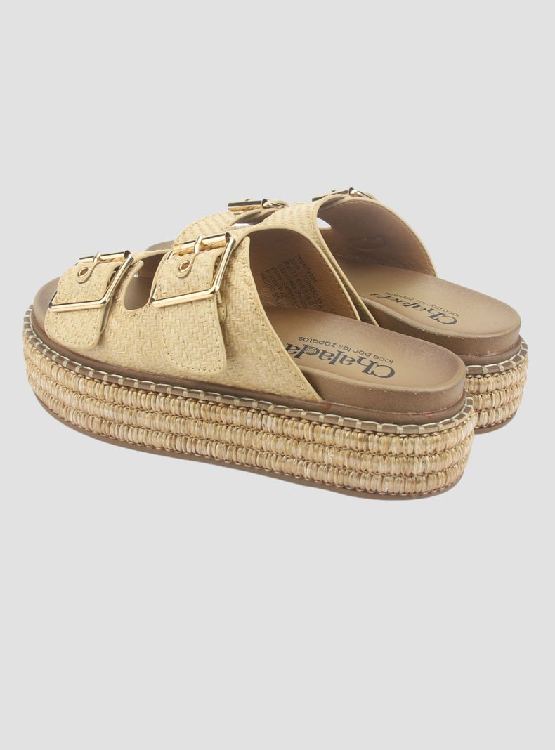 Sandalia Chalada Mujer Yukon-15 Beige Plataforma Poki-5