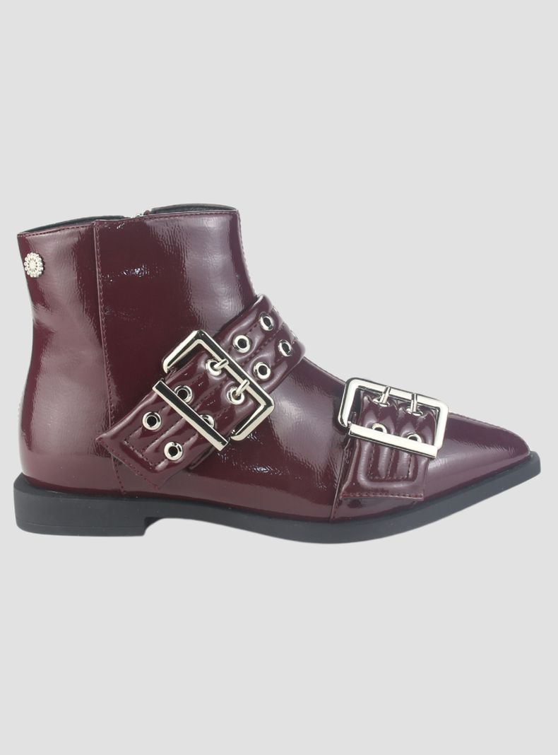 Botin Chalada Mujer Slik-11 Burdeo Casual-0