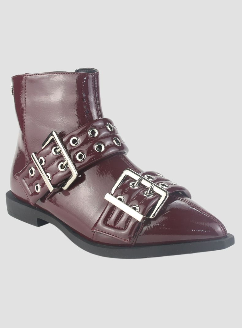 Botin Chalada Mujer Slik-11 Burdeo Casual-2
