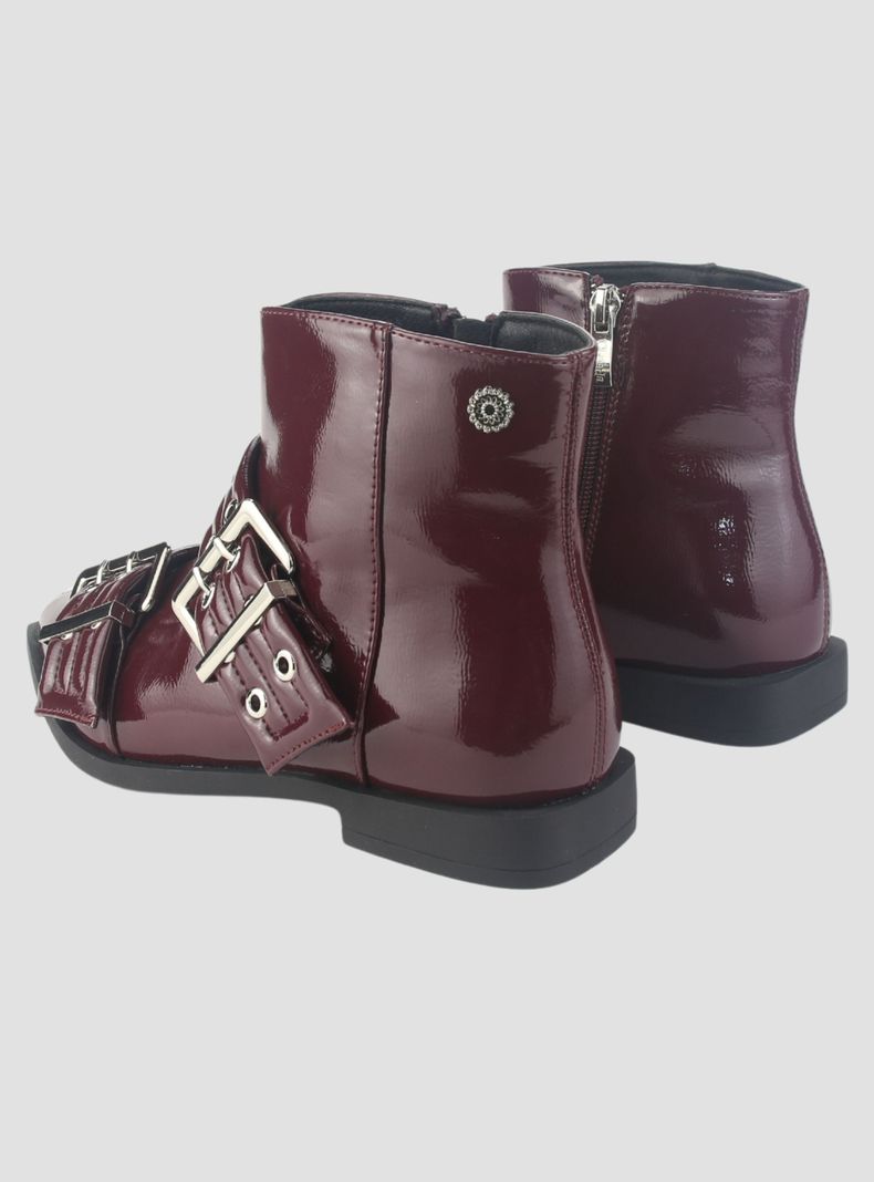 Botin Chalada Mujer Slik-11 Burdeo Casual-5