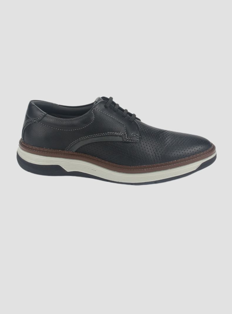 Zapato Ferracini Hombre 4326 Negro Casual-0