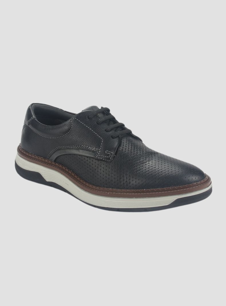 Zapato Ferracini Hombre 4326 Negro Casual-2