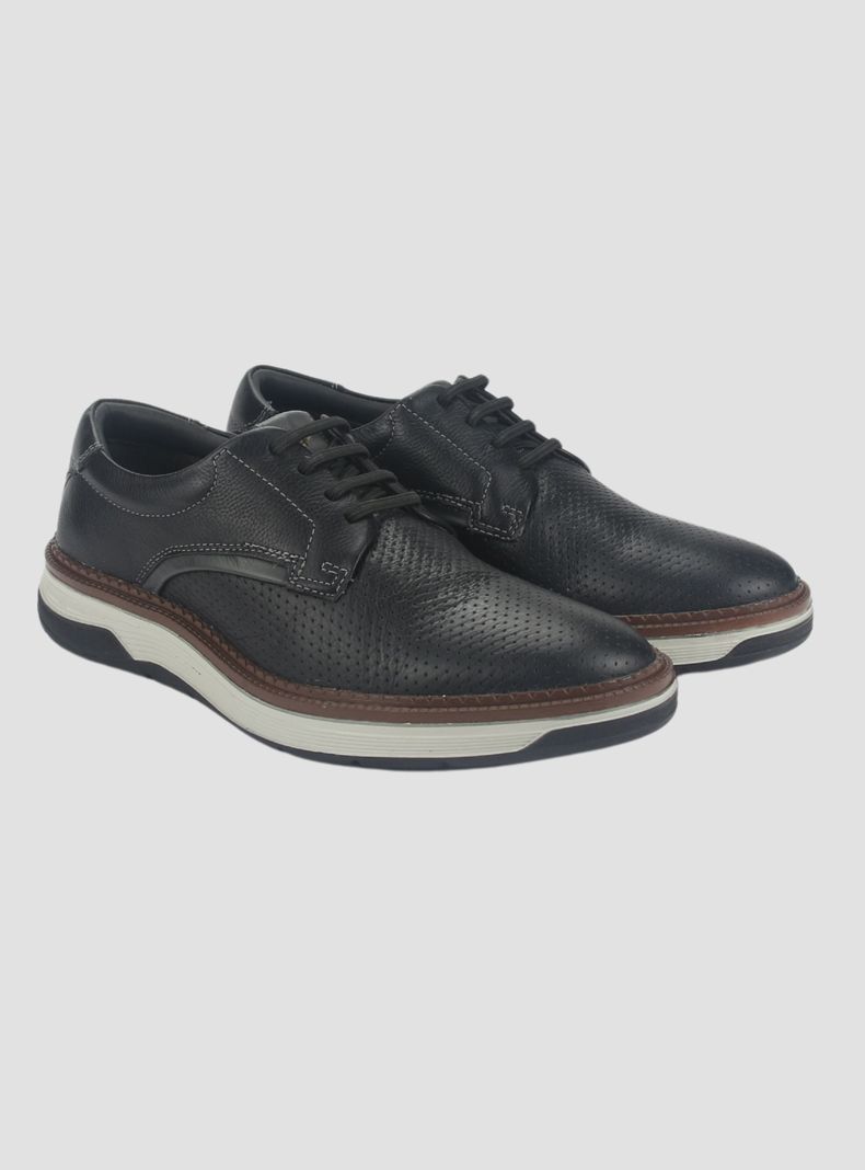 Zapato Ferracini Hombre 4326 Negro Casual-4