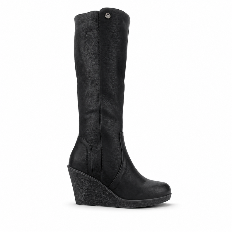 Bota Chalada Mujer Wedge-40 Negro Casual 35