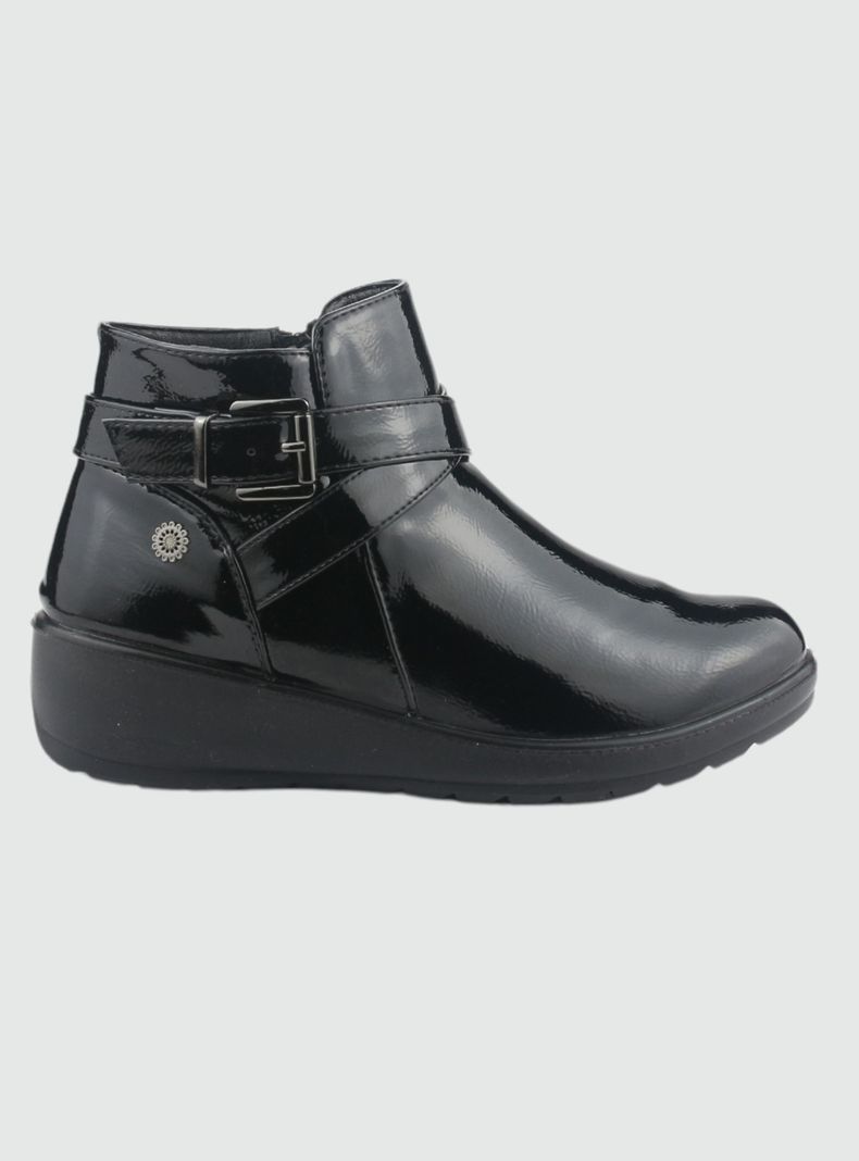 Botin Chalada Mujer Confort-6 Negro Casual-0
