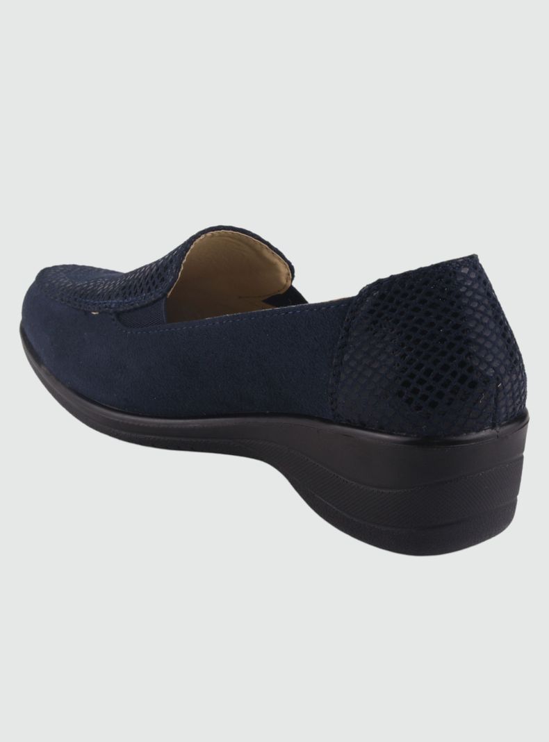 Mocasin Chalada Mujer Oscar-1 Azul Marino Comfort-3