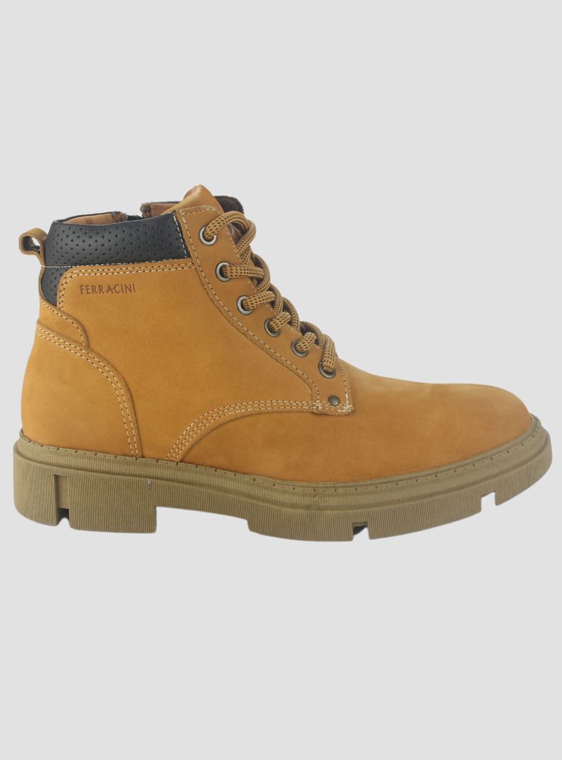 Botin Ferracini Hombre 5909 Aston Camel Casual-0