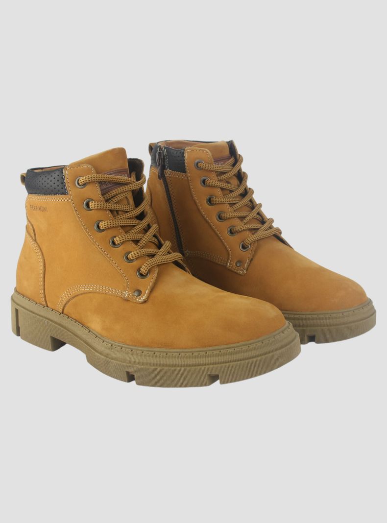 Botin Ferracini Hombre 5909 Aston Camel Casual-2