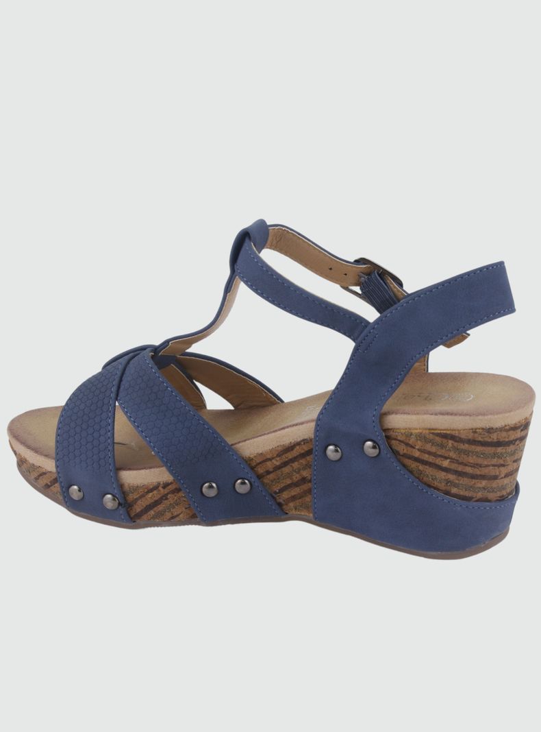 Sandalia Chalada Mujer Pasco-22 Azul Marino Casual-1