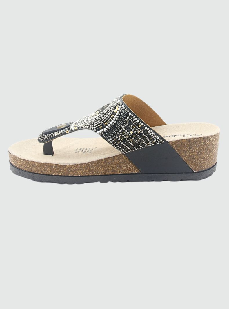 Sandalia Chalada Mujer Doit-10 Negro Casual-1