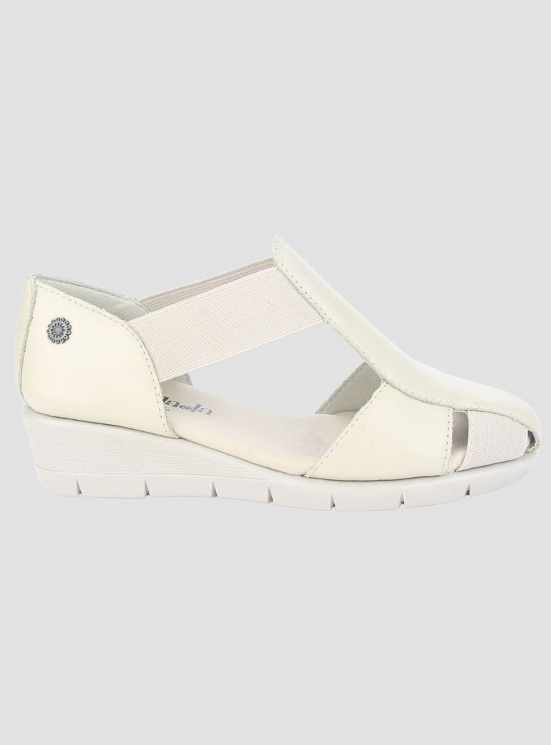 Sandalia de Cuero Chalada Mujer Calafate-3 Beige Casual-0
