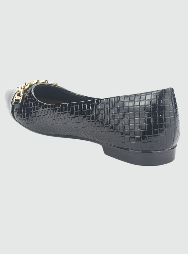 Zapato Chalada Mujer Mercnew-3 Negro Casual-3