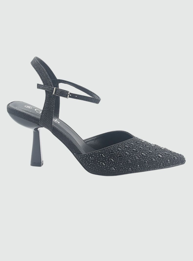 Zapato Negro de Mujer con Taco Rebi-1-0