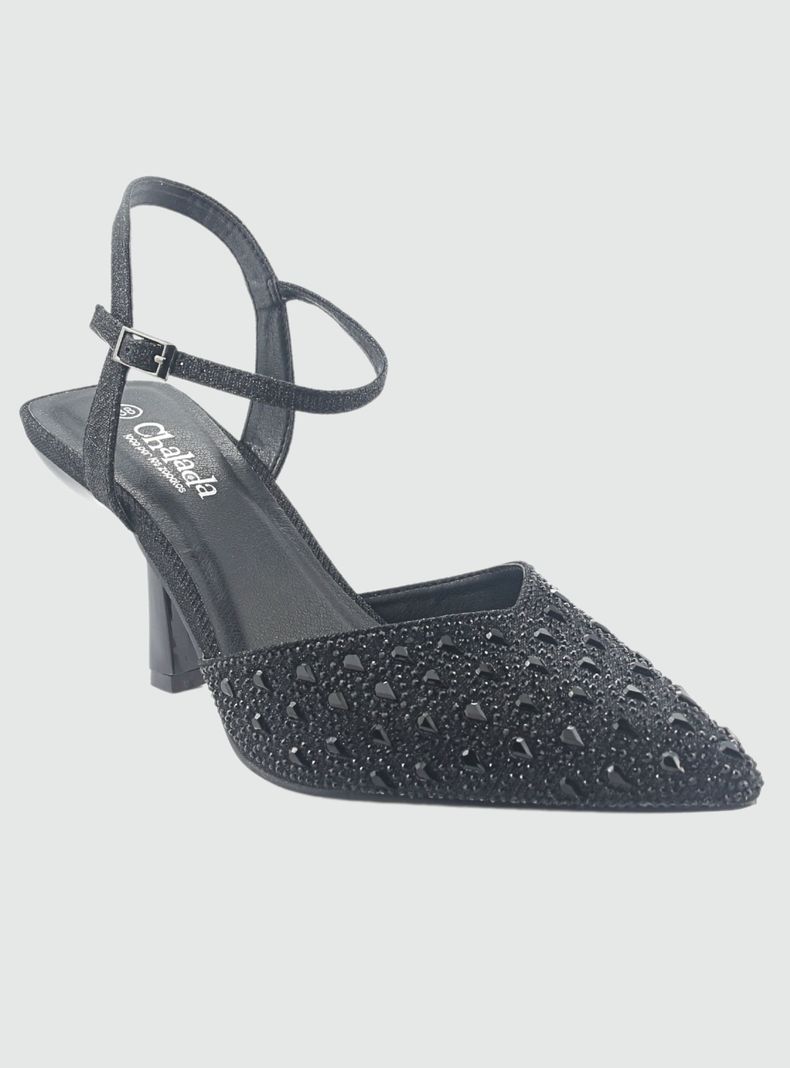 Zapato Negro de Mujer con Taco Rebi-1-2