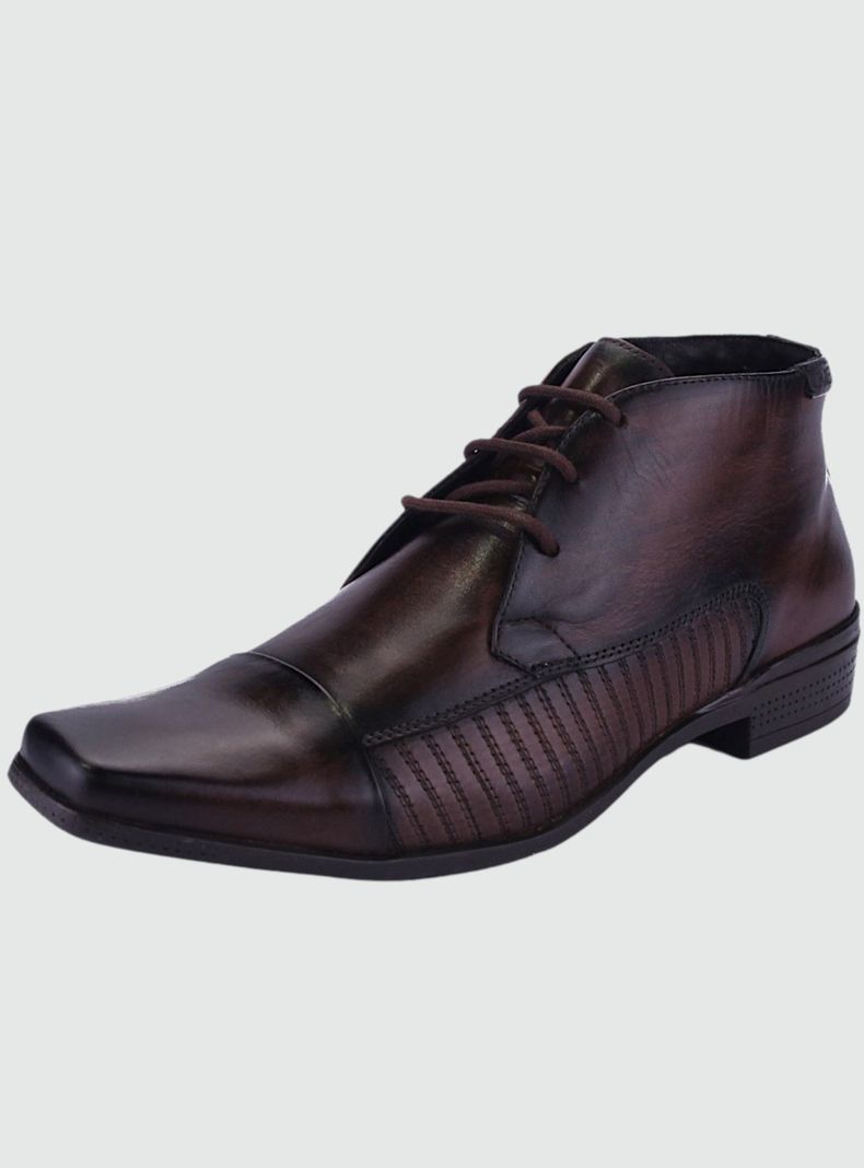 Botin Ferracini Hombre 4363 Café Formal-0