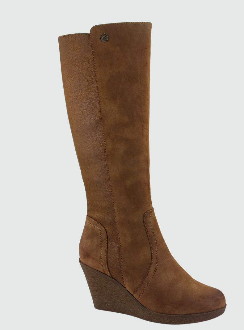 Bota Chalada Mujer Wedge-40 Camel Casual-0