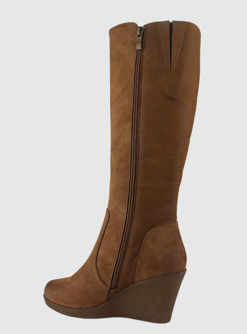 Bota Chalada Mujer Wedge-40 Camel Casual-1