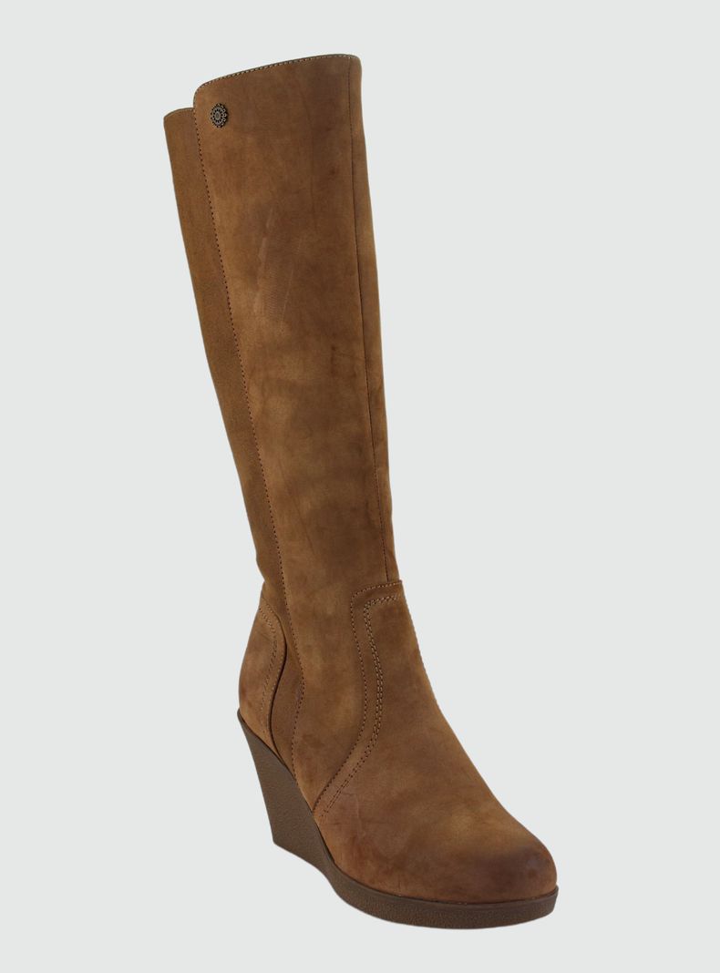 Bota Chalada Mujer Wedge-40 Camel Casual-2