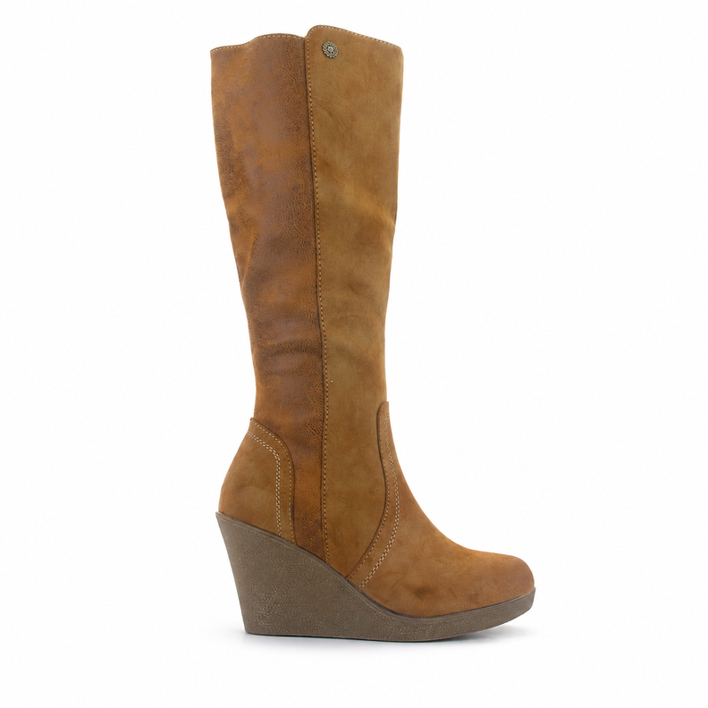 Bota Chalada Mujer Wedge-40 Camel Casual