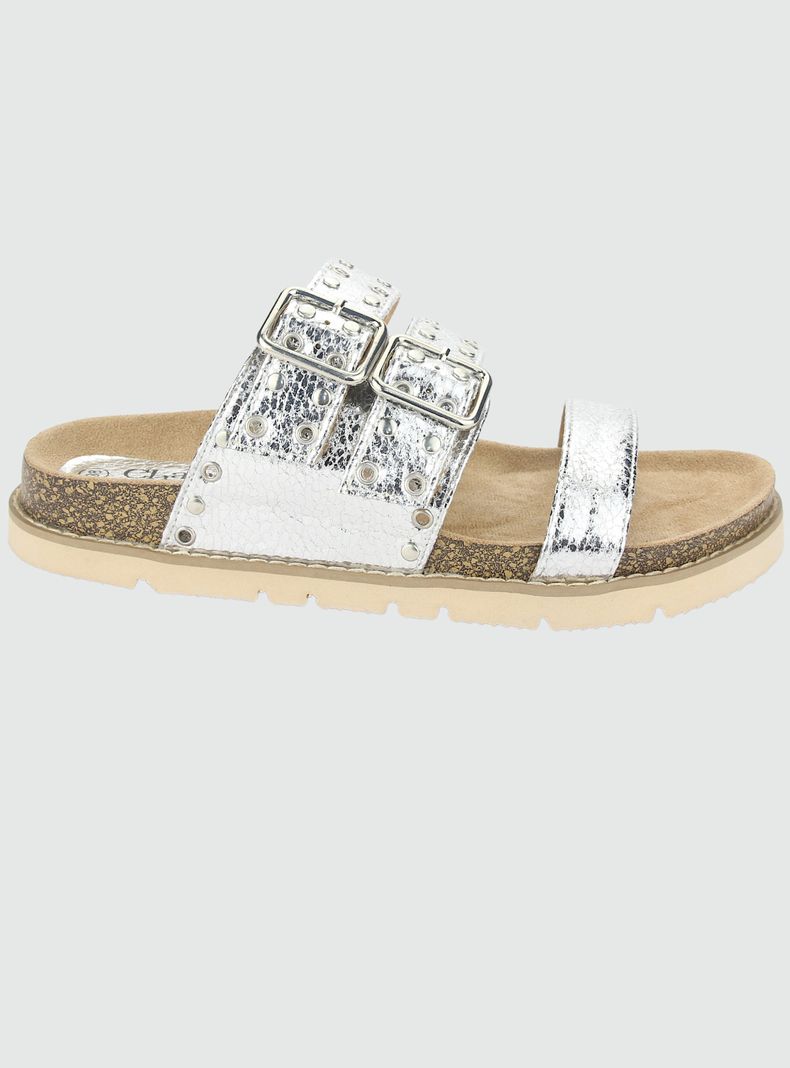 Sandalia Chalada Mujer Lila-12 Plateado Casual-0