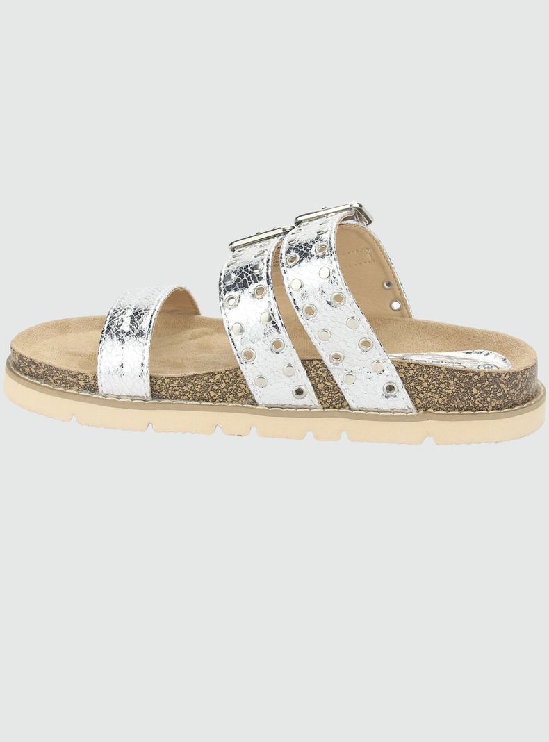 Sandalia Chalada Mujer Lila-12 Plateado Casual-1